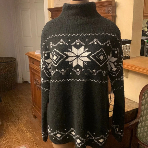 Christian Siriano Snowflake Fair Isle Sweater S - Picture 1 of 4